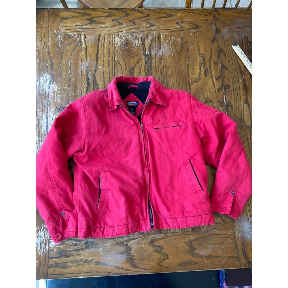 Function & Future Vintage Children's Red Work Farming Coat Size 2XL Cotton